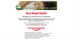 Desktop Screenshot of massagecourse.com