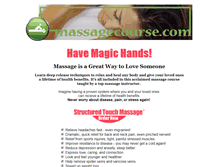 Tablet Screenshot of massagecourse.com